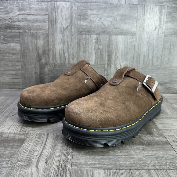 Dr. Marten's Zebzag Men's size 12 Slingback Platform Brown Suede Mule - Picture 3 of 8